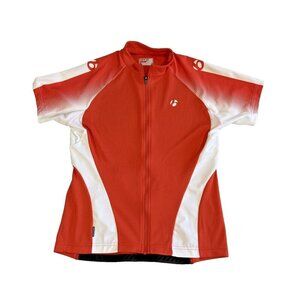 BONTRAGER Women's Cycling Bike Bicycle Race Jersey Size Medium Orange White